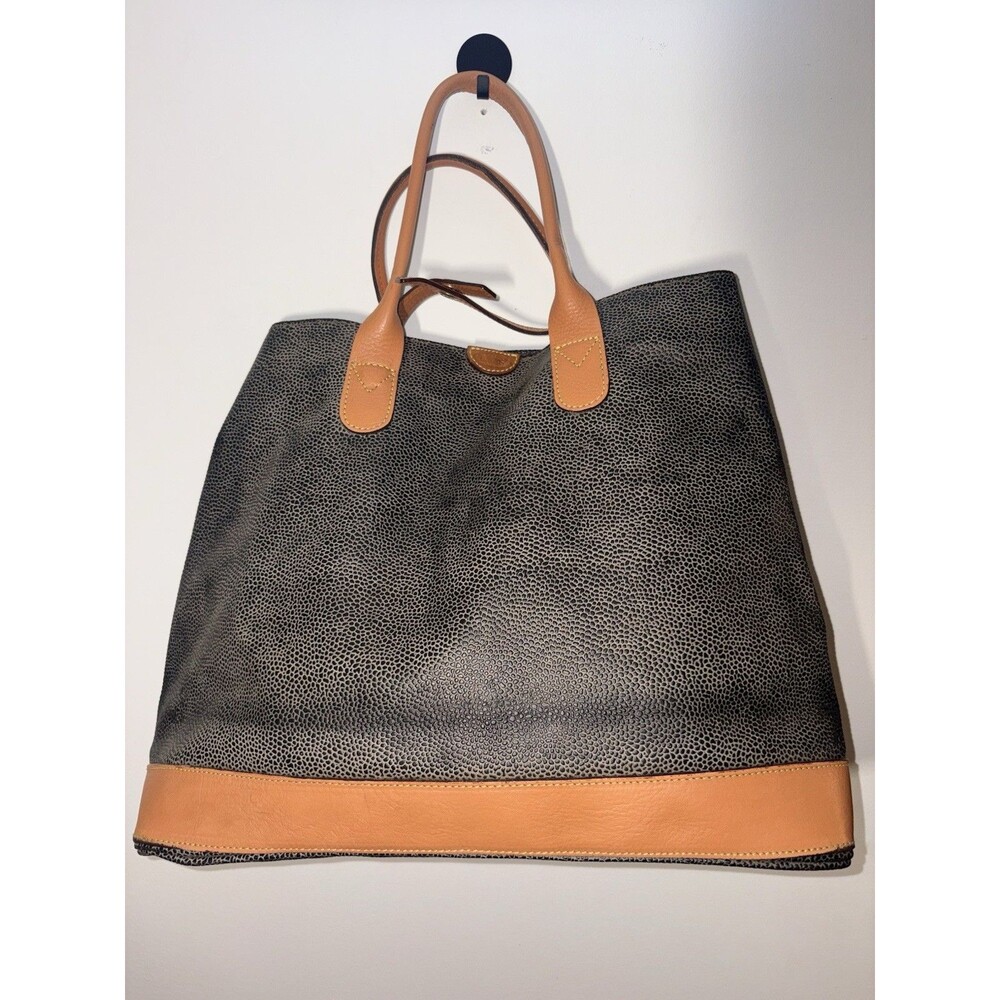 Vintage Bric's Textured Pebble Leather Tote